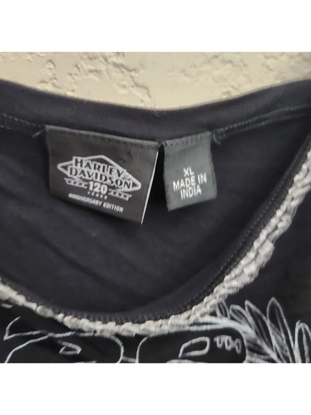 Harley-Davidson Womens 120th Anniversary Black Camisole Tank Top XL